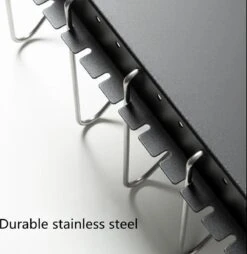 Merkloos RVS Pannenrek Verstelbaar- Pannenhouder -Dekselhouder -Keukenorganizer - Snijplankhouder- Zwart -Thuisopslag 1167x1200 9