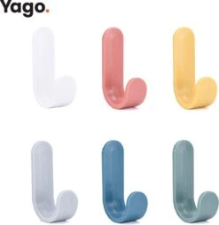 Zweedse Stijl Gekleurde Ophanghaakjes | 6 Stuks | Multi Color | Zelfklevend | Wandhaak | Plakhaakjes | Handdoek | Zonder Boren | Extra Stevig | Ophangen | Vrolijk | Design | -Thuisopslag 1168x1200 2