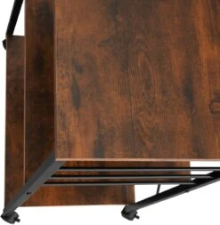 Tectake - Serveerwagen Rugby 65,5x45,5x88,5cm - Industrieel Donkerbruin - 404756 -Thuisopslag 1171x1200 5