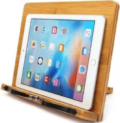 Merkloos Leesstandaard - Boekenstandaard - Kookboekstandaard - Boekenhouder - Boekensteun - Boekenstandaard Hout - Boekenstandaard Bamboe - Tablethouder - Ipadhouder - Inklapbaar -Thuisopslag 1171x1200 6