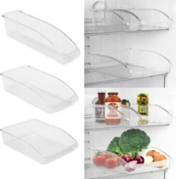 Excellent Houseware Koelkast Organizer Set - 3in1 - Lade Organizer - Transparant -Thuisopslag 1174x1200 3
