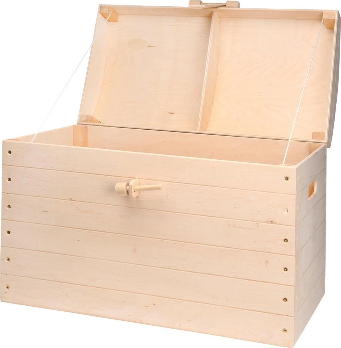 Houten Schatkist 63cm 4 Houten Schatkist 63cm - Afbeelding 2