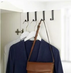 Wenko Deurhaken Opdek En Stompe Deur Zwart 4 Stuks - Zwart - Ophangen Zonder Boren -Thuisopslag 1178x1200 1