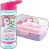 Unicorn Broodtrommel + PET Drinkfles Lichtblauw | Eenhoorn Lunchbox Set Voor Meisjes LS22 -Thuisopslag 1179x1200 1
