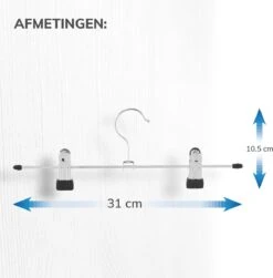 Antislip Broekhangers Met Knijpers Voor Heren Of Dames - 20 Stuks - 31cm -Thuisopslag 1180x1200 5