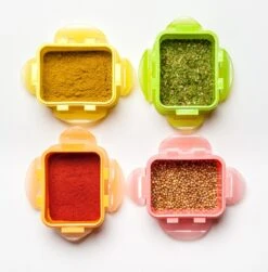 Lock&Lock (mini) Vershoudbakjes Set Met Deksel - Snackdoosjes - Snackbox - Babyvoeding Bewaarbakjes - Set Van 4 Stuks - Roze - 180 Ml - Kinderen En Volwassenen - Lekvrij - BPA Vrij -Thuisopslag 1182x1200 2