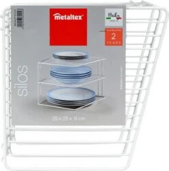 Tomado - Metaltex - Bordenrek - 2 Laags - Wit -Thuisopslag 1183x1200 3