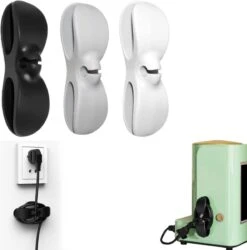 Merkloos Kabel Organiser Zelfklevend 3 Stuks - Kabelhaspels Keuken Organizers Kabelhaspel Apparaten – Gadgets Accessoires Kabelhouder Zelfklevend Management