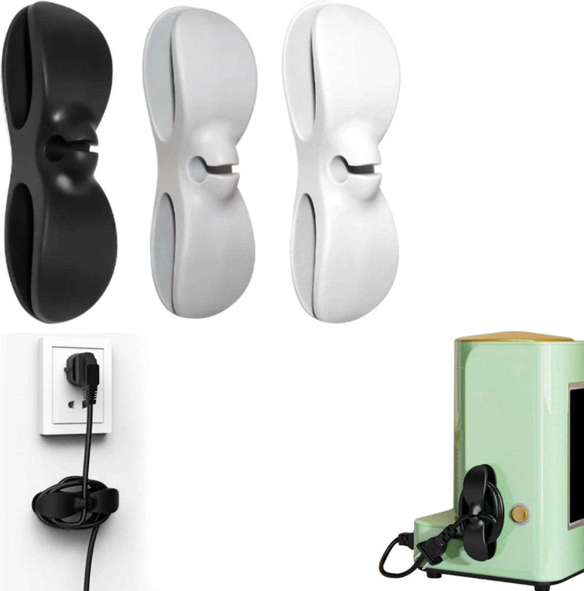 Merkloos Kabel Organiser Zelfklevend 3 Stuks - Kabelhaspels Keuken Organizers Kabelhaspel Apparaten – Gadgets Accessoires Kabelhouder Zelfklevend Management 3 Merkloos Kabel Organiser Zelfklevend 3 Stuks - Kabelhaspels Keuken Organizers Kabelhaspel Apparaten – Gadgets Accessoires Kabelhouder Zelfklevend Management