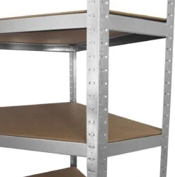 Galwix Stellingkasten - 2 Rechte Rekken + 1 Hoekstelling - 90x30x180 Cm Per Rek – 100% Boutloos - Draagkracht: 1750 Kg - Opbergrekken -Thuisopslag 1187x1200 11