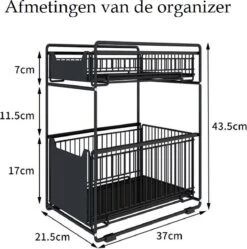 Merkloos Keuken Organizer - Aanrecht Organizer - Gootsteenkast Organizer - Metaal Keukenrek 2-laags - Ladekast - Opbergrek Anti-slip 11 Merkloos Keuken Organizer - Aanrecht Organizer - Gootsteenkast Organizer - Metaal Keukenrek 2-laags - Ladekast - Opbergrek Anti-slip -Thuisopslag 1188x1200 4