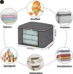 Merkloos BayTay - Opbergtas - Textiel - 4 Stuks - 55 Liter 13 Merkloos BayTay - Opbergtas - Textiel - 4 Stuks - 55 Liter -Thuisopslag 1190x1200 2