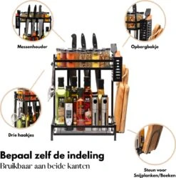 Pazzo Goods - Keuken Organizer - Keukenrek - Zwart - Metaal - 2 Laags - Multifunctioneel - Zwart - 12 Pazzo Goods - Keuken Organizer - Keukenrek - Zwart - Metaal - 2 Laags - Multifunctioneel - Zwart - -Thuisopslag 1192x1200 3