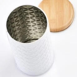 2x Bewaar/voorraad Blikken Koffiepads Wit 18 X 7,5 Cm 1 Liter -Thuisopslag 1195x1200 1