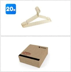 ACAZA 20 Luxe Metalen Kleerhangers - Premium Kledinghangers In Dik Metaal Voor Dressing Of Winkel - Goud -Thuisopslag 1195x1200 10