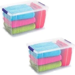 3x Opslagbakjes/organizers Met Deksel 4 Liter 25 Cm Transparant - Opbergbakjes - Organizers/opbergbakken - Woonkamer/badkamer Spullen Opruimen -Thuisopslag 1196x1200 22