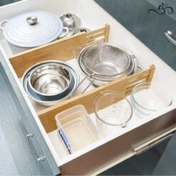 Merkloos Bamboe Ladeverdeler – Lade Organizer – Ladeverdelers – Bestekbak – Verstelbaar & Uitschufbaar Tot 43 Centimeter - Bamboe -Thuisopslag 1196x1200 6