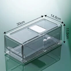 Without Lemon - Premium Koelkast Organizer - Met Deksel - Set Van 2 Groot En Klein - Voorraadbox - Opstapelbaar - Vershoudbox - Schuiflade - Extra Lades - Transparant 19 Without Lemon - Premium Koelkast Organizer - Met Deksel - Set Van 2 Groot En Klein - Voorraadbox - Opstapelbaar - Vershoudbox - Schuiflade - Extra Lades - Transparant -Thuisopslag 1196x1200 8
