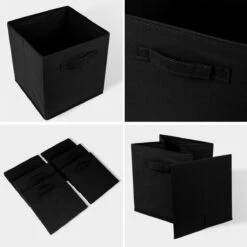 LifeGoods Kast Organizers - 6 Stuks - 20L - Textiel - Zwart -Thuisopslag 1198x1200 15