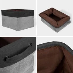 LifeGoods Opbergmand - 3 Stuks - Kast Organizer - 20 L - Textiel - Grijs -Thuisopslag 1198x1200 17