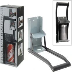 MikaMax Blikjespers - Keukenhulphouder - Blikkenpers - Can Crusher - Grijs - 32 X 10 X 10 Cm -Thuisopslag 1198x1200 44