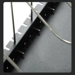 Merkloos RVS Pannenrek Verstelbaar- Pannenhouder -Dekselhouder -Keukenorganizer - Snijplankhouder- Zwart -Thuisopslag 1198x1200 46