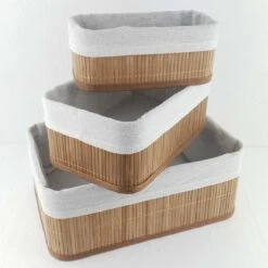 Bamboe Manden 3 Stuks | Multifunctionele Mand | Opbergmanden | 20x10x8cm | 25x15x10cm| 30x20x12cm | Opberg Box/Doos/Mand/Vakken - Opbergsysteem 11 Bamboe Manden 3 Stuks | Multifunctionele Mand | Opbergmanden | 20x10x8cm | 25x15x10cm| 30x20x12cm | Opberg Box/Doos/Mand/Vakken - Opbergsysteem -Thuisopslag 1199x1200 11