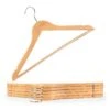 Blumtal - Set Van 10 Kledinghangers - Hoogwaardige Kleerhangers Hout - Antislip - Met Inkepingen - Naturel -Thuisopslag 1199x1200 12