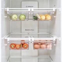 De Millennials- Transparante Koelkast Organizer 1 Paar (2 Stuks) - Extra Lade In Koelkast - Opbergdozen - Koelkast Bakjes - Doorzichtig Met Scheiding - Verstelbaar -Opbergboxen -Stapelbaar - -Thuisopslag 1199x1200 6