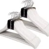 TopHangers [Set Van 20] - Houten Wit Gelakte Kledinghangers / Combihangers Met Handige Broeklat En Rokinkepingen Perfect Voor Alle Soorten Kleding -Thuisopslag 1200x1002 5