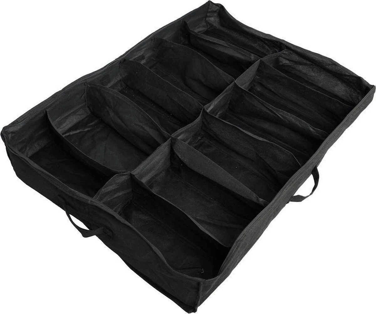 Merkloos Decopatent® Schoenen Organizer - 12 Paar Schoenen - Opberg Tas - Opbergzak Met Rits - Schoenen Opbergen Onder Bed Of In De Kast 5 Merkloos Decopatent® Schoenen Organizer - 12 Paar Schoenen - Opberg Tas - Opbergzak Met Rits - Schoenen Opbergen Onder Bed Of In De Kast - Afbeelding 3