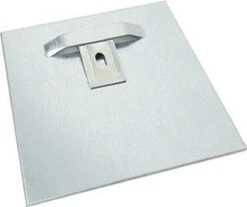 Ophangsysteem Aluminium Wanddecoratie - Dibond Ophangplaat - 10x10 Cm