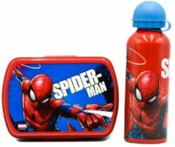 Marvel Schoolset, Broodtrommel Met Drinkfles Spiderman -Thuisopslag 1200x1009 1