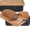 Gadgy Broodtrommel Met Bamboe Deksel – Brooddoos Met Snijplank - 36x19.5x11.5 Cm- Zwart 2 Gadgy Broodtrommel Met Bamboe Deksel – Brooddoos Met Snijplank - 36x19.5x11.5 Cm- Zwart -Thuisopslag 1200x1012 4