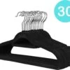 30 Anti-Slip Velvet Kledinghangers - Kleerhangers - Met Broeklat - Extra Zacht - 30 Stuks - Zwart -Thuisopslag 1200x1012 7