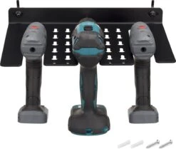 Navaris Gereedschapshouder Voor De Werkplaats - Ophangsysteem Voor 3 Boormachines - Organizer Voor Gereedschap - Ook Geschikt Voor Pegboards -Thuisopslag 1200x1014 4