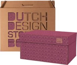 Dutch Design Brand - Dutch Design Storage Box - Opbergdoos - Opbergbox - Bewaardoos - Roaring 20's - Paars - Art Deco Velvet Violet -Thuisopslag 1200x1015 1