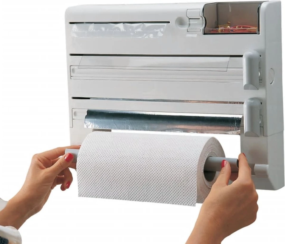 Leifheit Rollenhouder Parat Plus - Wit 4 Leifheit Rollenhouder Parat Plus - Wit - Afbeelding 2