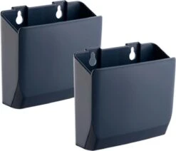 Universele Accessoire Wandbeugel Houder Organizer - Muur Wand Opbergbakken Voor Opbergen Afstandsbediening/Smartphone/Pennen/Kantoorgerei - Bakjes Opbergboxen Voor Aan De Muur - Zelfklevend Of Shroefbaar - Set Van 2 Stuks - 12,5 X 5 X 11 Cm -Thuisopslag 1200x1030