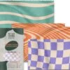 BROODNODIG® - Bijenwas Wraps (Bijenwas Doek) - Set Van 4 - 1S, 2M, 1L - Foodwrap - Beeswax Wraps - Bee Wrap - Beewax - Bijenwasdoek - Zero Waste - Duurzaam Cadeau - Herbruikbaar Boterhamzakje -Thuisopslag 1200x1034 1