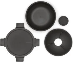 Brabantia Make & Take Salade Lunchbox - 1,3 L - Kunststof - Dark Grey -Thuisopslag 1200x1035