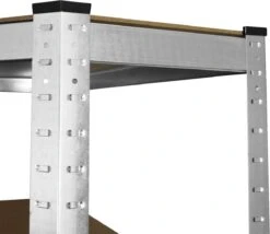 Galwix Stellingkasten - 2 Rechte Rekken + 1 Hoekstelling - 90x30x180 Cm Per Rek – 100% Boutloos - Draagkracht: 1750 Kg - Opbergrekken -Thuisopslag 1200x1038 5