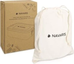 Navaris RVS Broodtrommel Met Verdeler - Meal Prep Bakje - Vershouddoos - Lunchbox - 17 X 13 X 6 Cm - Inhoud 0,8 Liter - Vaatwasbestendig -Thuisopslag 1200x1041 1