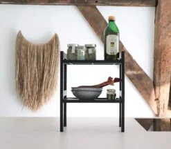 Clear Living - Keuken Organizer - Aanrecht Organizer - Bureau Organizer - Kruidenrek - Etagere - Gootsteen Organizer - Keukenkast Organizer - Metaal - Zwart -Thuisopslag 1200x1047 1