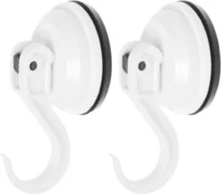 Benson Sterke Zuignap Badkamer/keuken Ophang Haken - 2 St - Kunststof - Draagkracht 6 KG