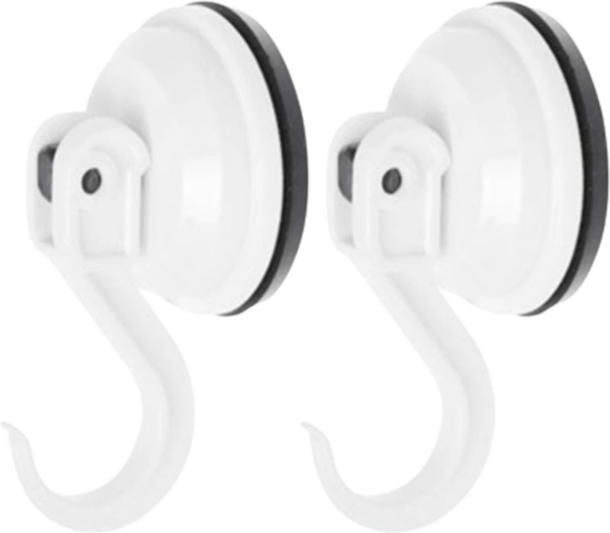 Benson Sterke Zuignap Badkamer/keuken Ophang Haken - 2 St - Kunststof - Draagkracht 6 KG 3 Benson Sterke Zuignap Badkamer/keuken Ophang Haken - 2 St - Kunststof - Draagkracht 6 KG