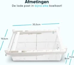 Banyu® Koelkast Organizer Set – Bewaardoos Doorzichtig – Keuken Accessoires Bakjes – Opbergbak – Incl. 4 Verdelers – BPA Vrij -Thuisopslag 1200x1058 6