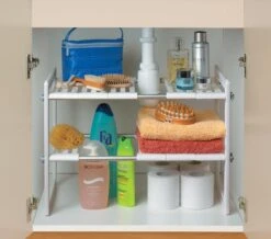 Rayen Gootsteenkast Organizer – 30 X (41-70) X 40 Cm -Makkelijk In Hoogte En Breedte Te Verstellen