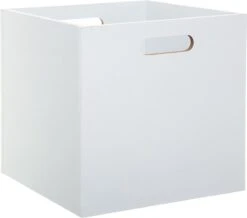 Five® Witte Opbergbox 31 X 31 X 31 Cm Hout - Wit