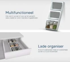 Johannes & Co - Kruidenrek Voor Lade - Keuken Organizers Kruidenrek Lade - Kruiden Organizer -Thuisopslag 1200x1061 1